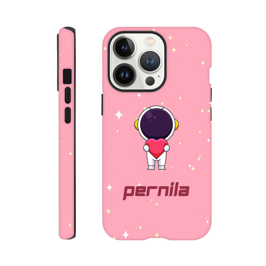 Pink Love Astronaut Custom case | Tough Phone Case 360° Wrapped